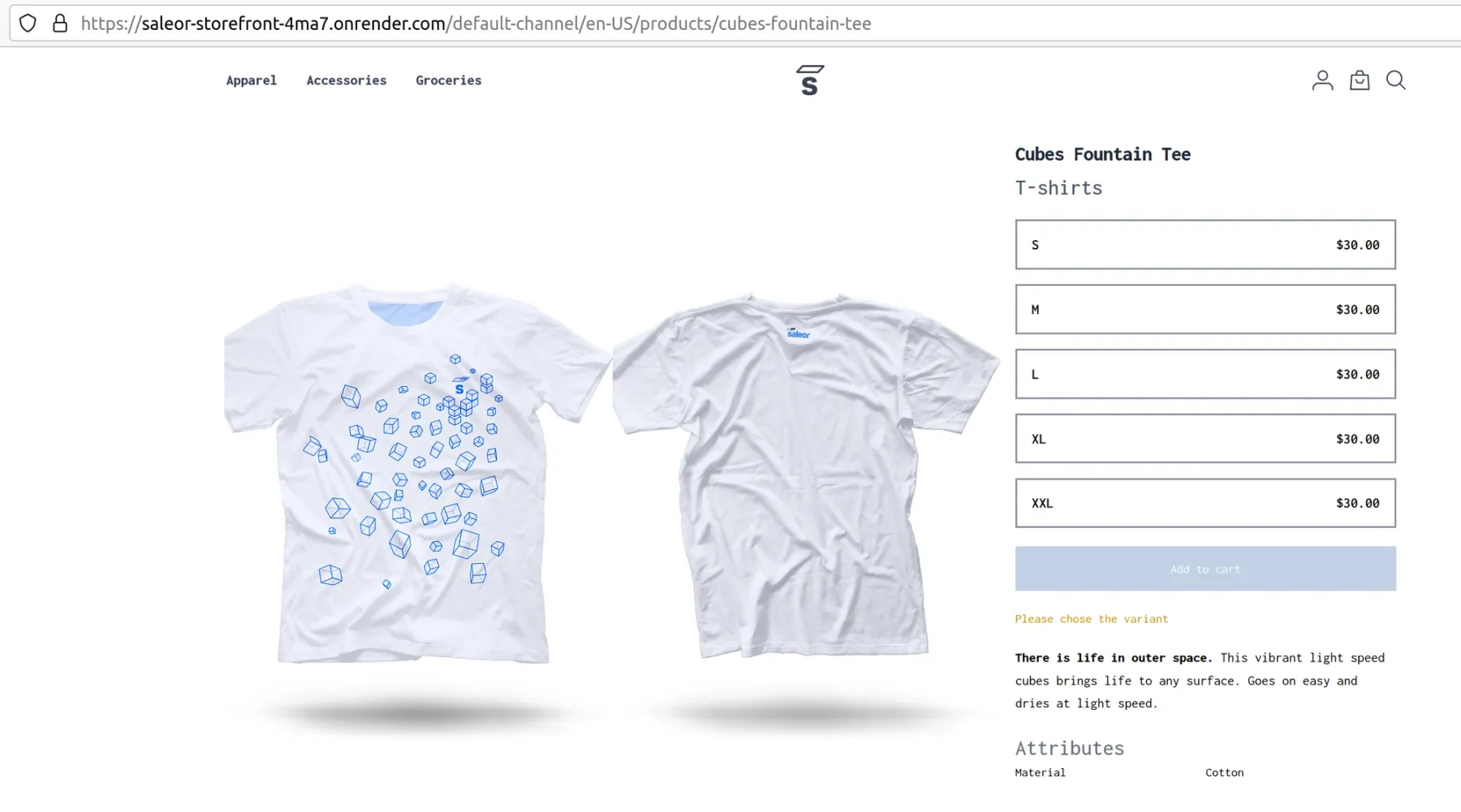 Our Saleor store is live in prod!