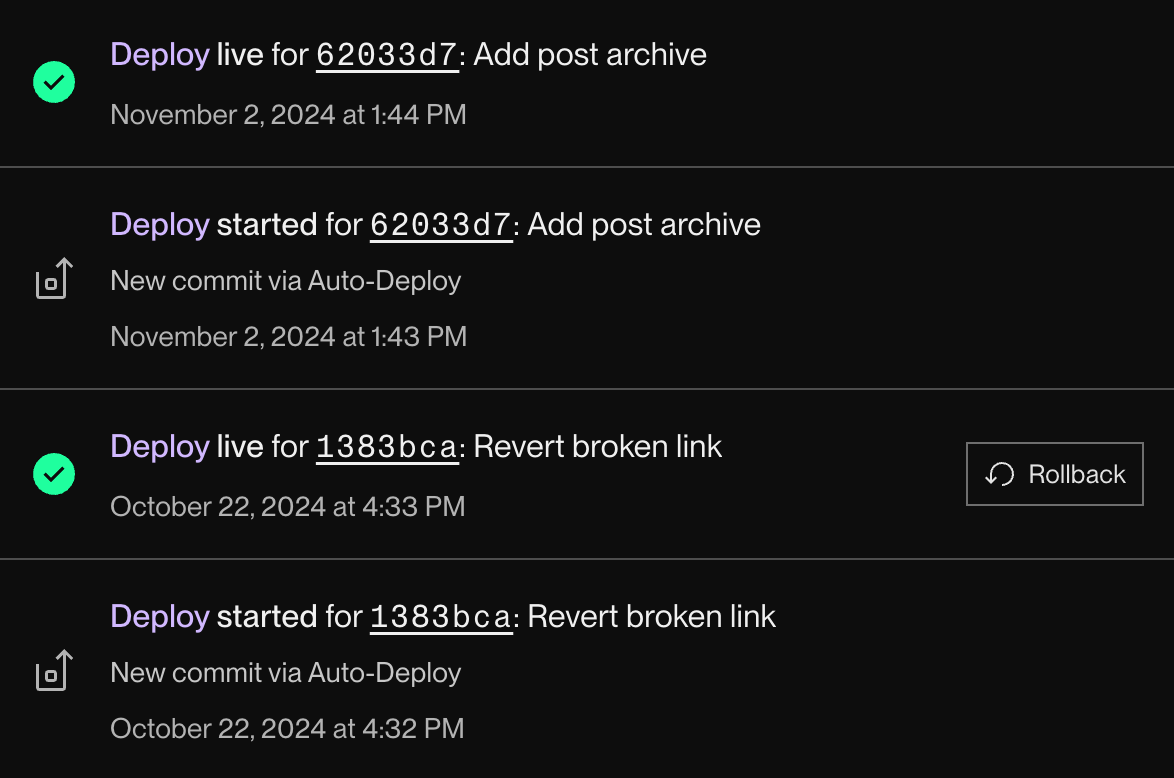 Auto-deploys in the Render Dashboard