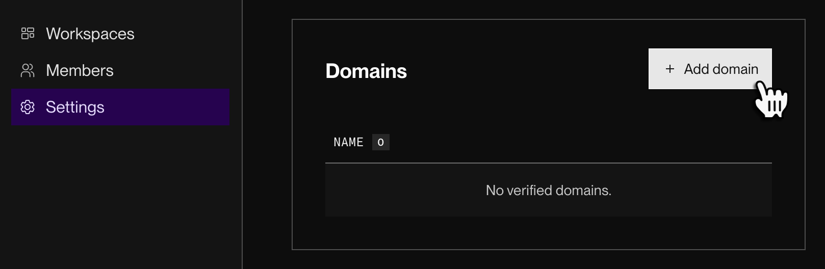 Org settings in the Render Dashboard