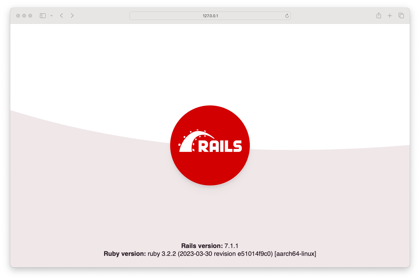 Rails Successful Installation